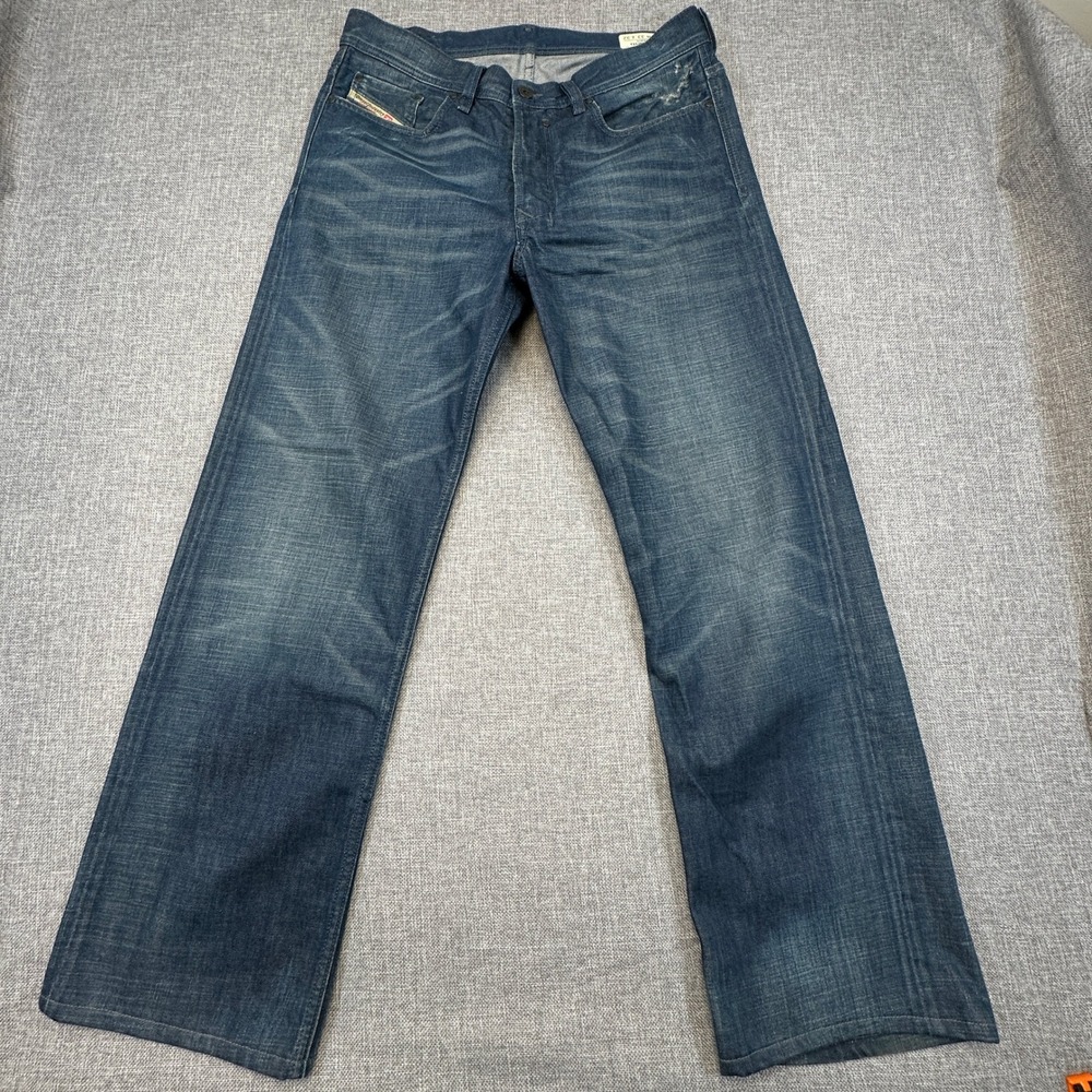 Diesel Quratt Jeans Mens 33x32 (Fits 33x30) DISTRESSED Wash 0073H Made in Italy
